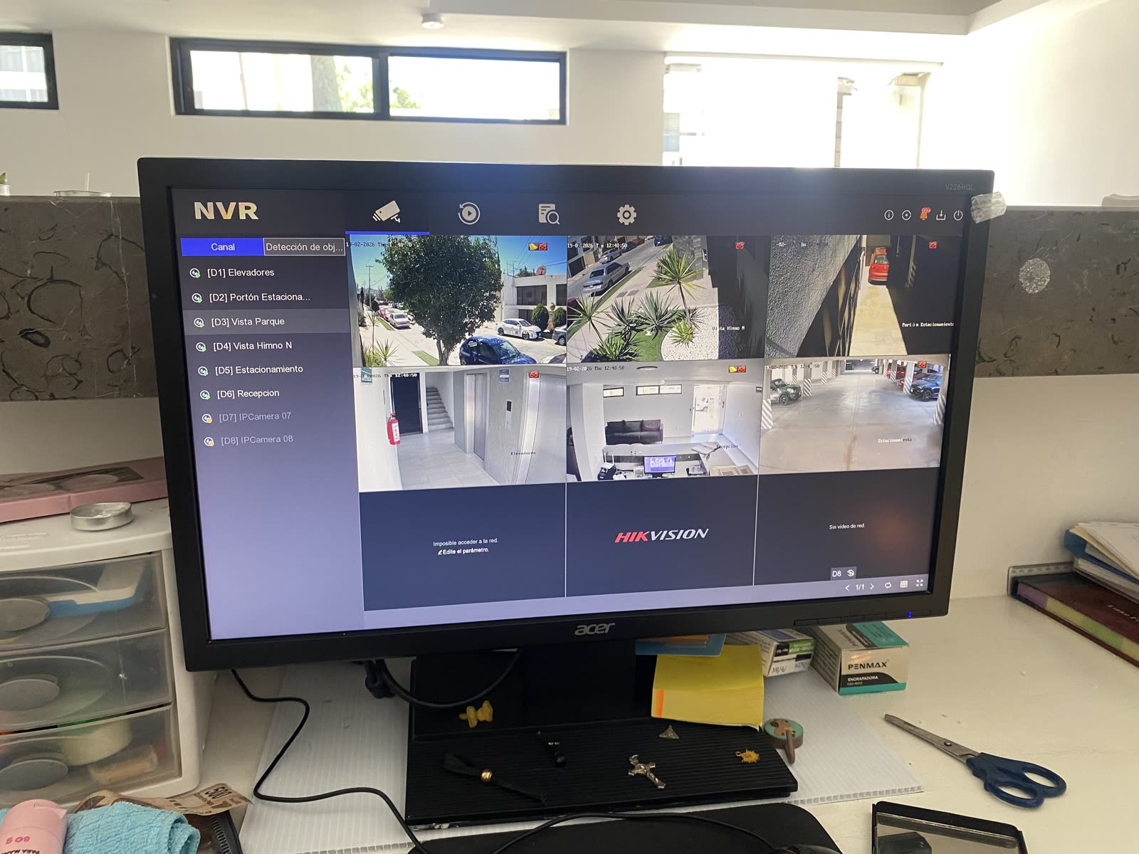 Monitoreo CCTV con grabador NVR